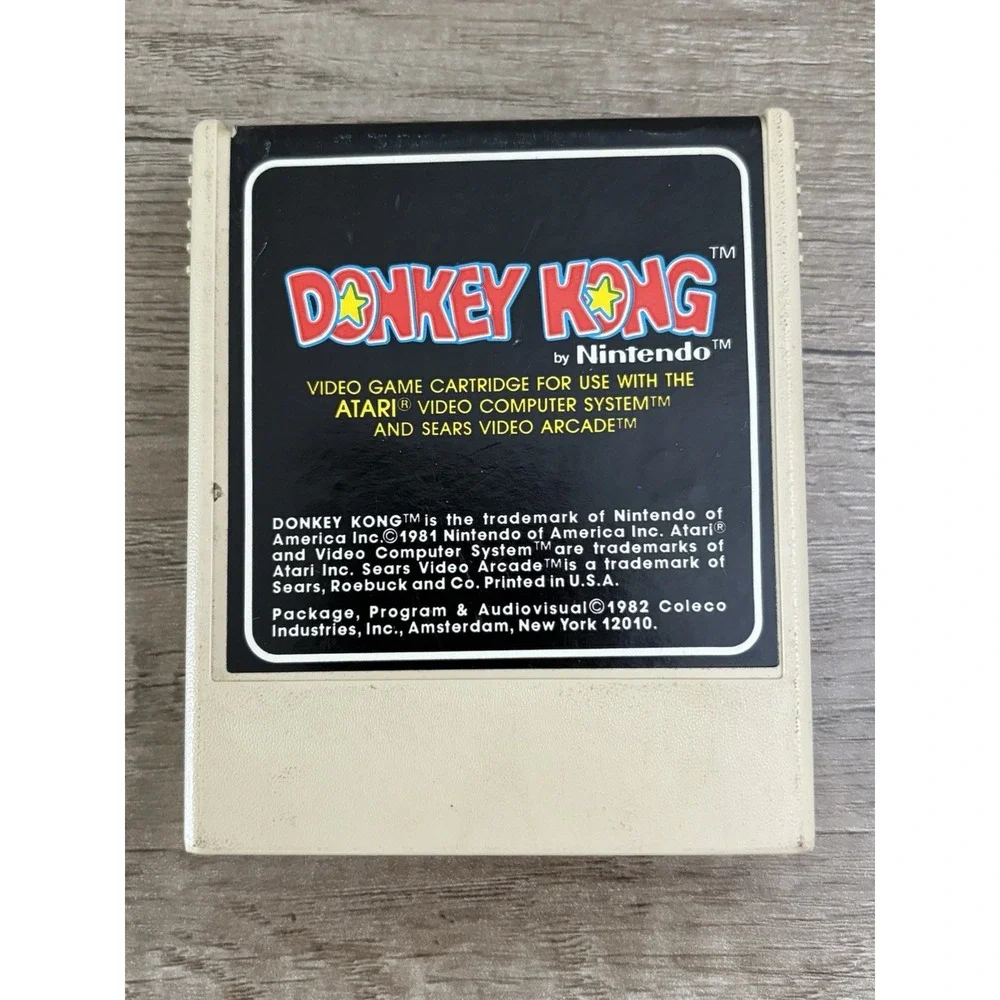 Donkey Kong Atari 2600, 1982 Authentic Cartridge‎ Only Coleco Sears Video Arcade